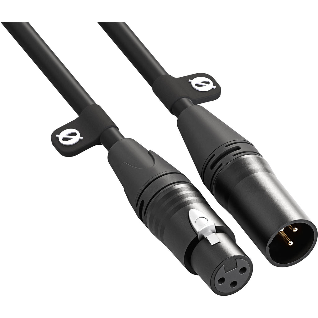 Rode XLR-Female to XLR-Male Cable, connectors close-up, black