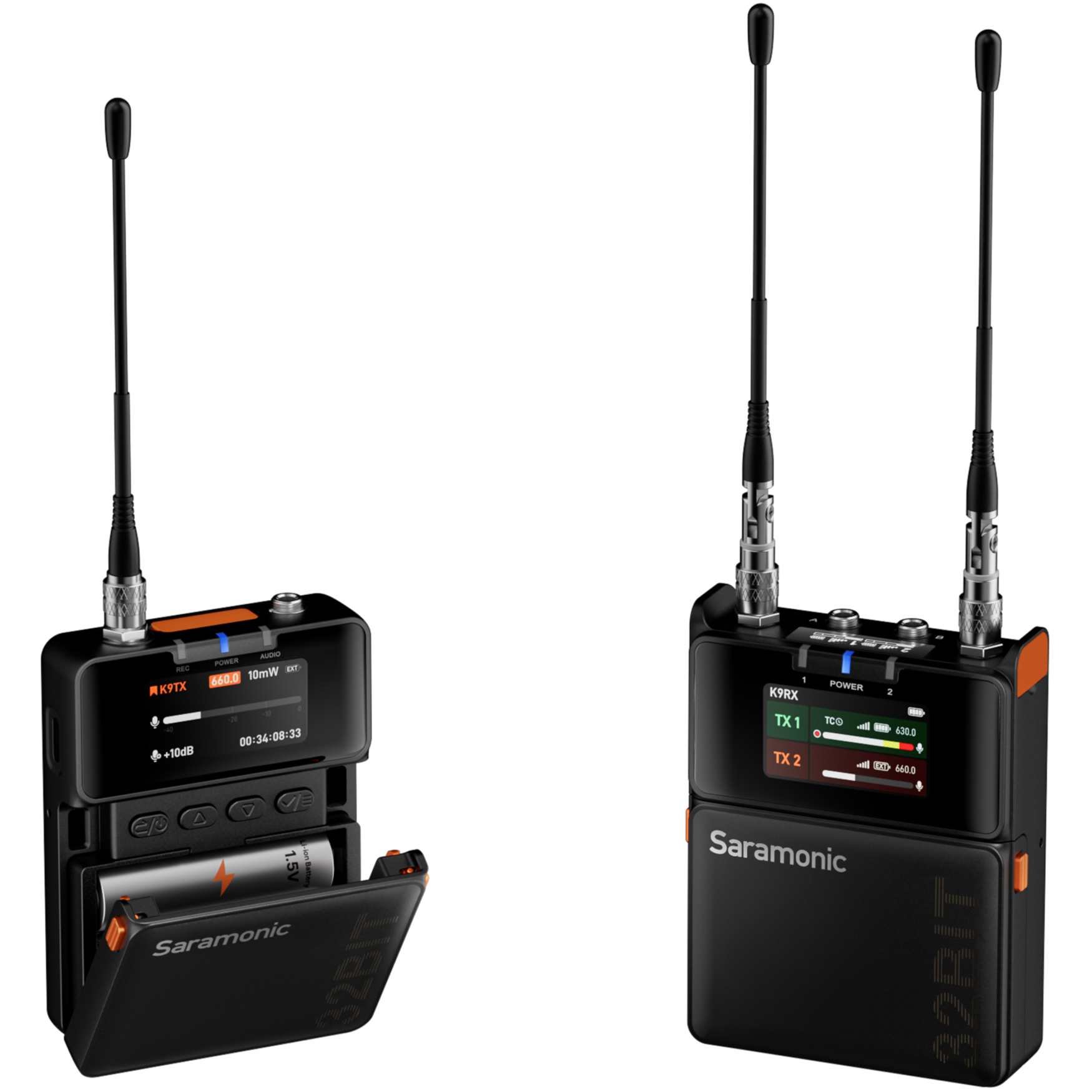 Saramonic K9 wireless microphone system, view 13