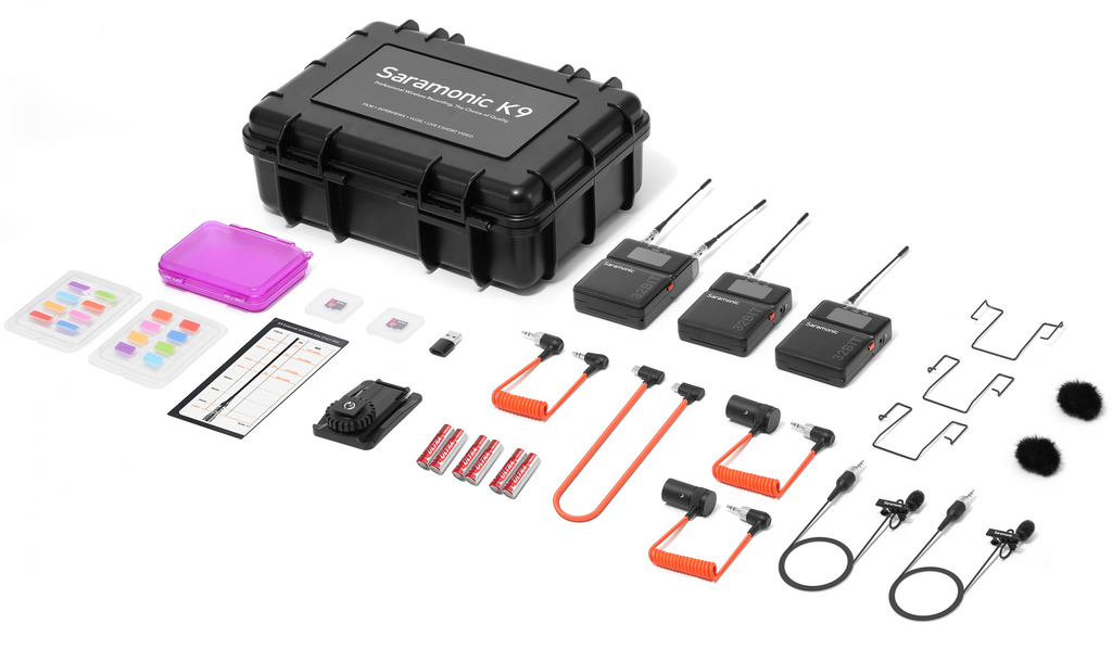 Saramonic K9 wireless microphone system, view 14