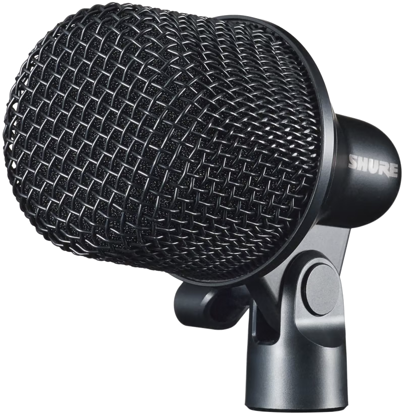 Shure Nexadyne 2 dynamic microphone with black body and grille, ideal for professional audio and live performances.