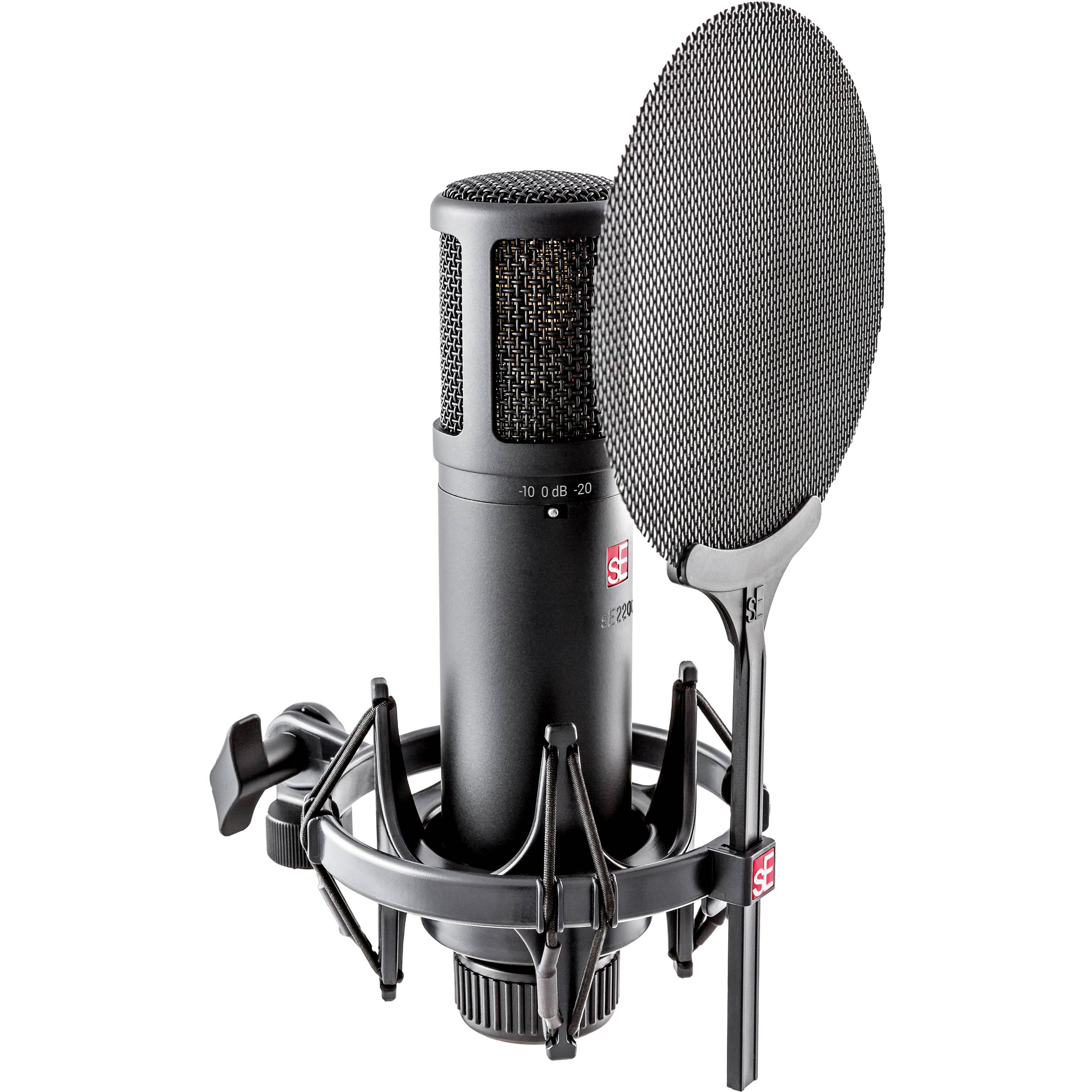 sE Electronics sE2200 condenser microphone, black view