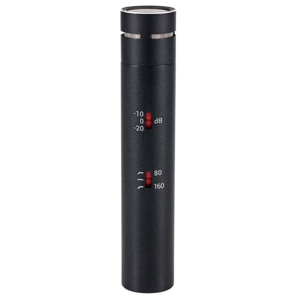 Pair of SE Electronics sE8 stereo condenser microphones showing the sleek black design and dual microphone capsules.