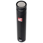 Pair of sE Electronics sE8 condenser microphones, stereo microphone set with black bodies and silver capsules for professional audio recording