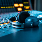 Sennheiser HD 480 Pro studio headphones with large over-ear cups and adjustable headband for professional audio monitoring.