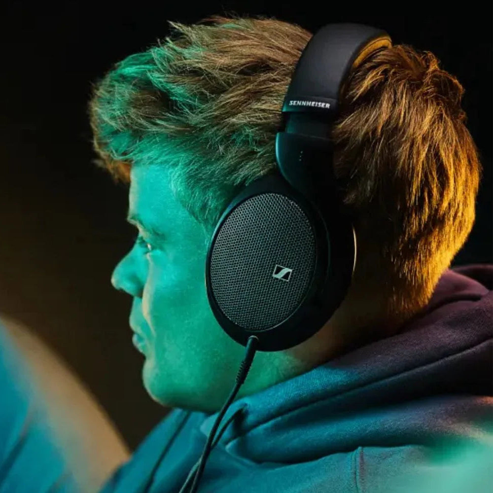 Sennheiser HD 550 open-back headphones, side view