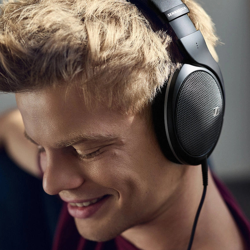 Sennheiser HD 550 open-back headphones, open-back grille detail