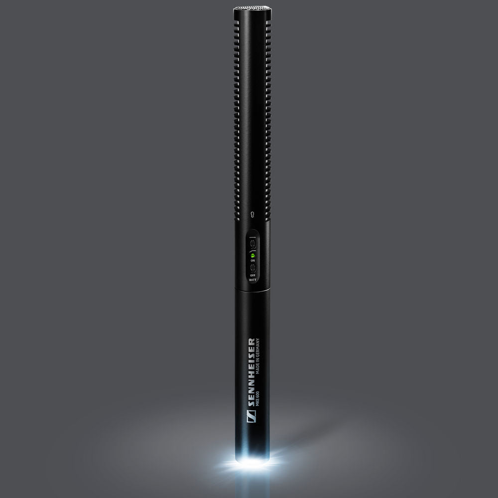 Sennheiser MKE 600 shotgun microphone, in use (view 2)