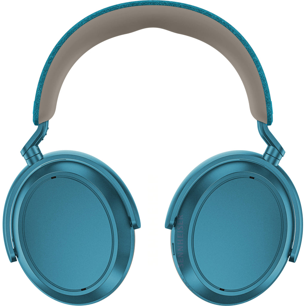 Sennheiser Momentum 4 Wireless headphones, three-quarter view in petrol blue