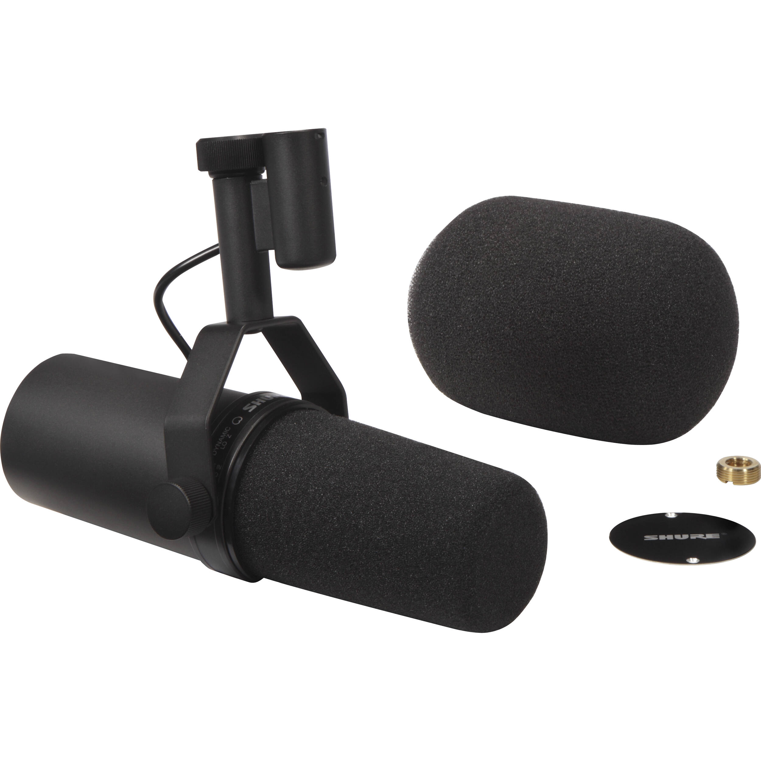 Shure SM7B dynamic microphone, in black