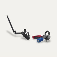 Shure SM7B + Cloudlifter CL-1 + Focusrite Scarlett 2i2 4th Gen Broadcast Voice Set
