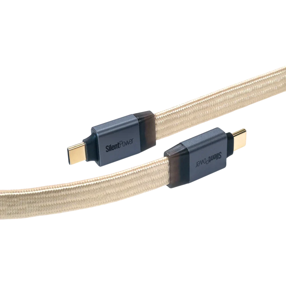 SilentPower Pulsar USB noise filter and power conditioner device with sleek black design for electronic protection.