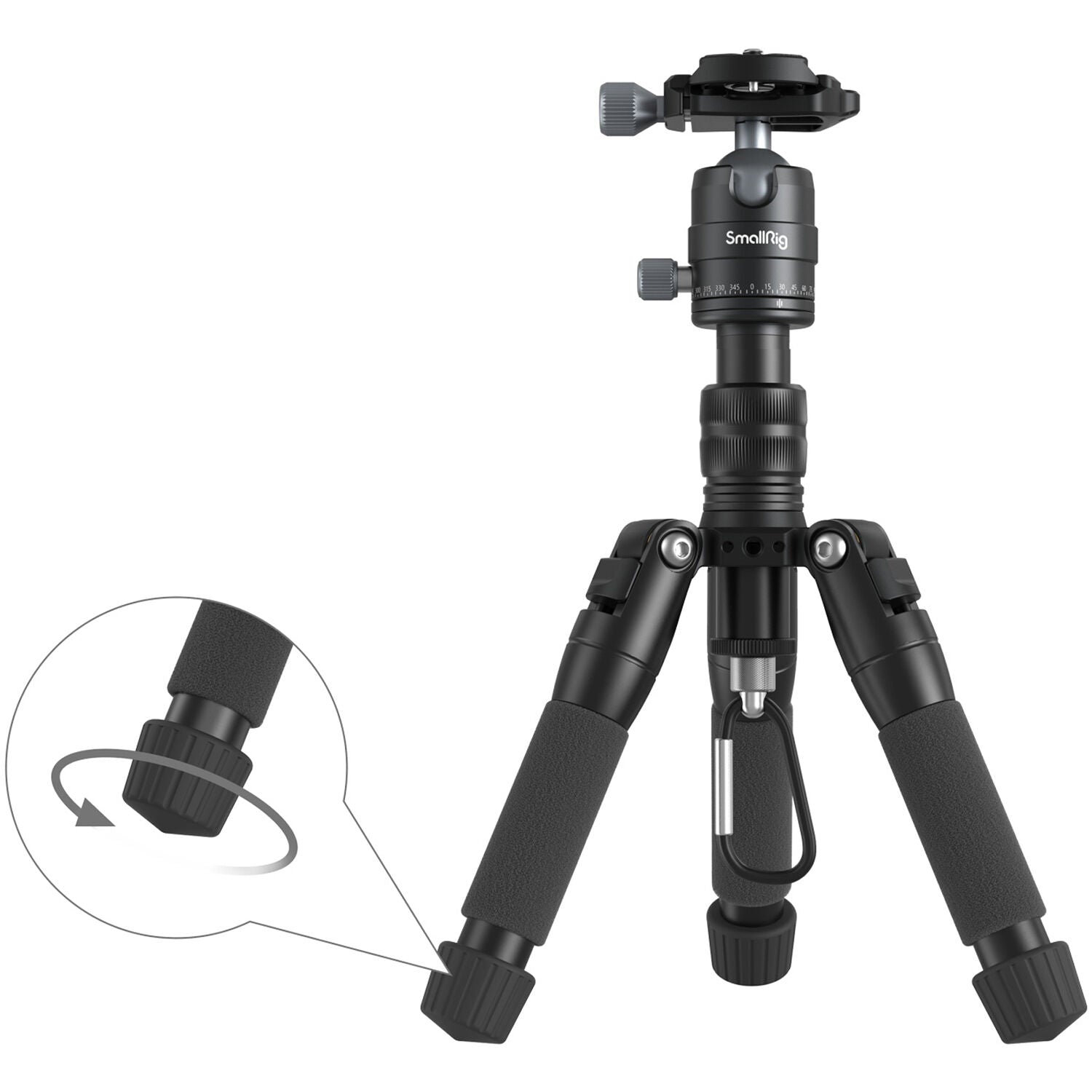 SmallRig Aluminum Mini Tripod VT-20, detail view.