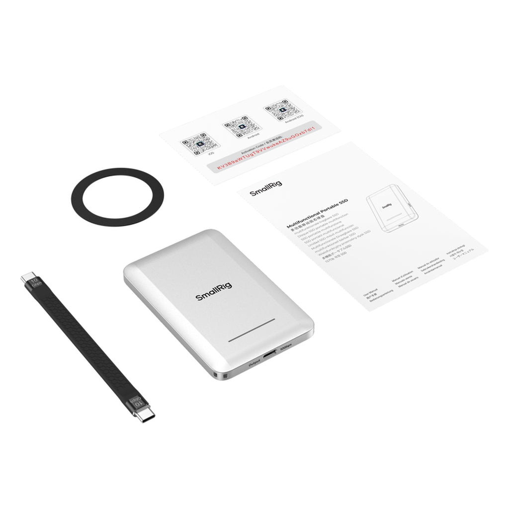 SmallRig Multifunctional Portable SSD box contents