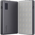 SmallRig RM120 RGB video light showing adjustable color temperature and brightness settings on its compact design.