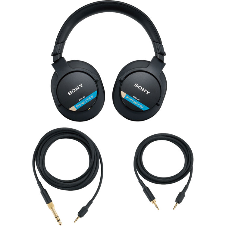 Sony MDR-M1 studio headphones, black alternate view 4
