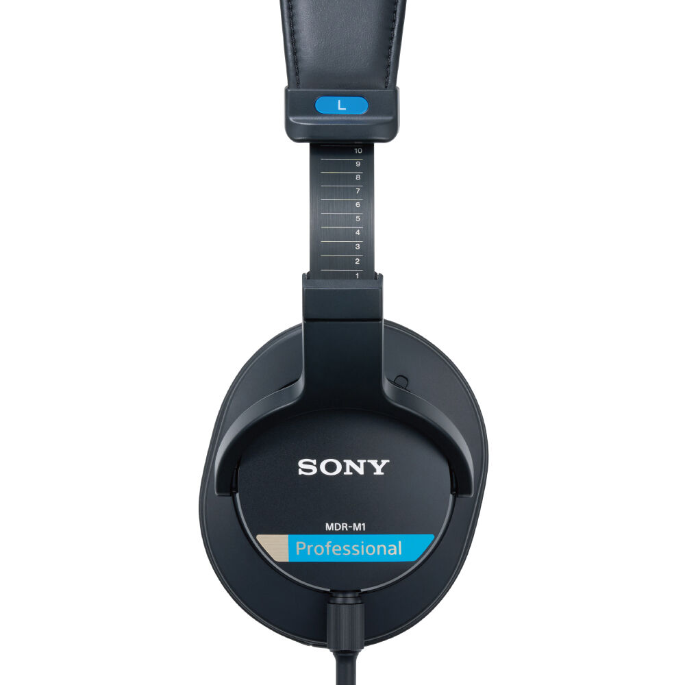 Sony MDR-M1 studio headphones, lifestyle shot
