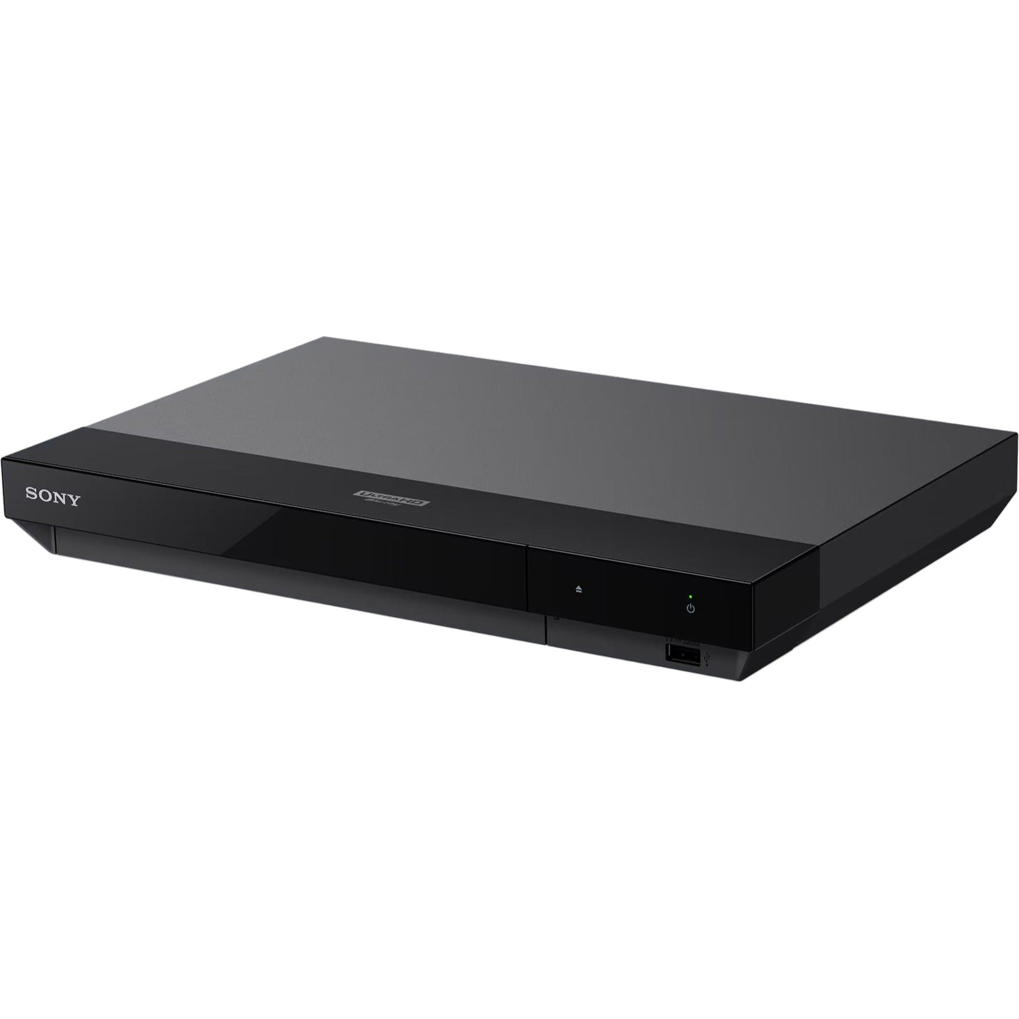 Sony UBP-X700 CD player with sleek design and front loading disc tray, ideal for high-quality audio and media playback.