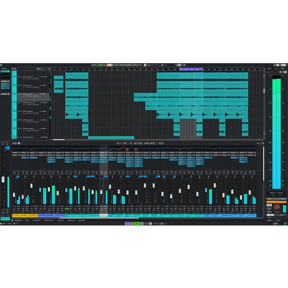 Screenshot of Steinberg Cubase Artist 15 DAW software interface showcasing music production tools and editing features.