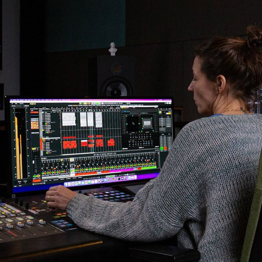 Steinberg Nuendo 15 DAW software box with logo and interface screenshot, showcasing professional digital audio workstation features.