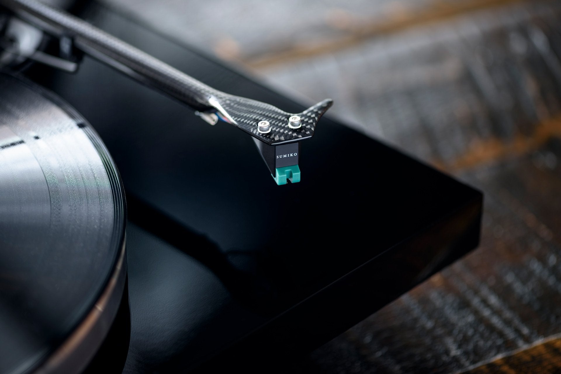 Sumiko Olympia MM phono stylus for turntable cartridges, shown in an image featuring the brand's stylus design and construction.