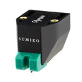 Sumiko Olympia MM phono cartridge for turntables, showing the black cartridge with stylus and branding details.
