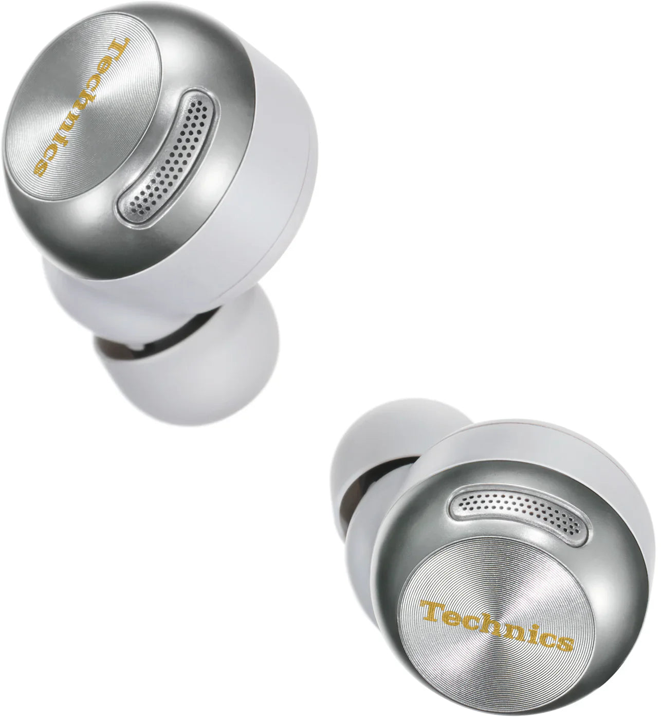 Technics EAH-AZ100 true wireless earbuds, in black, lifestyle setting