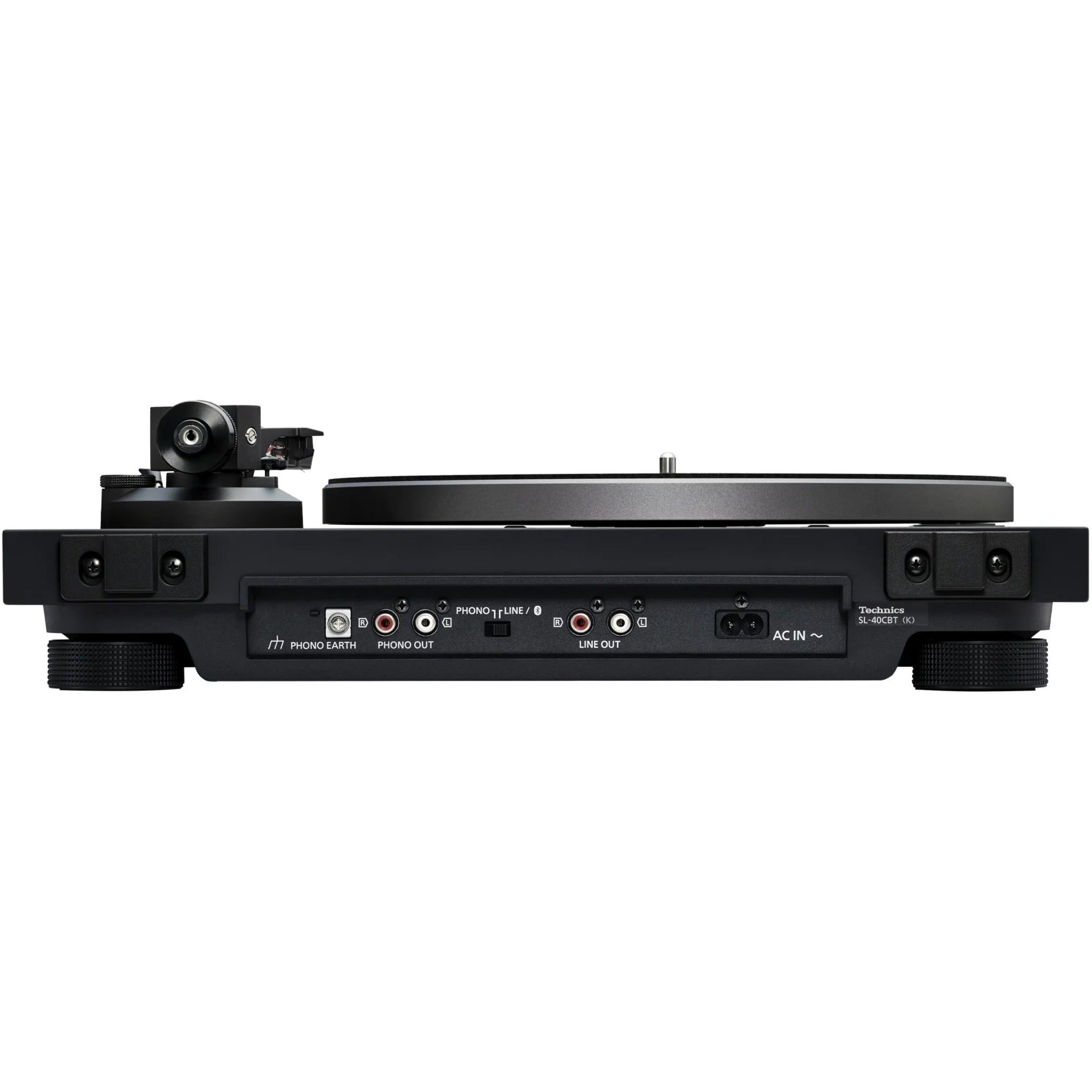 Technics SL-40CBT turntable, black back view