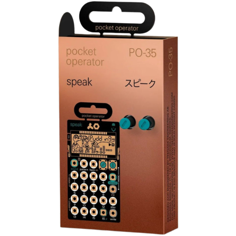 Teenage Engineering PO-35 Speak pocket synth, black