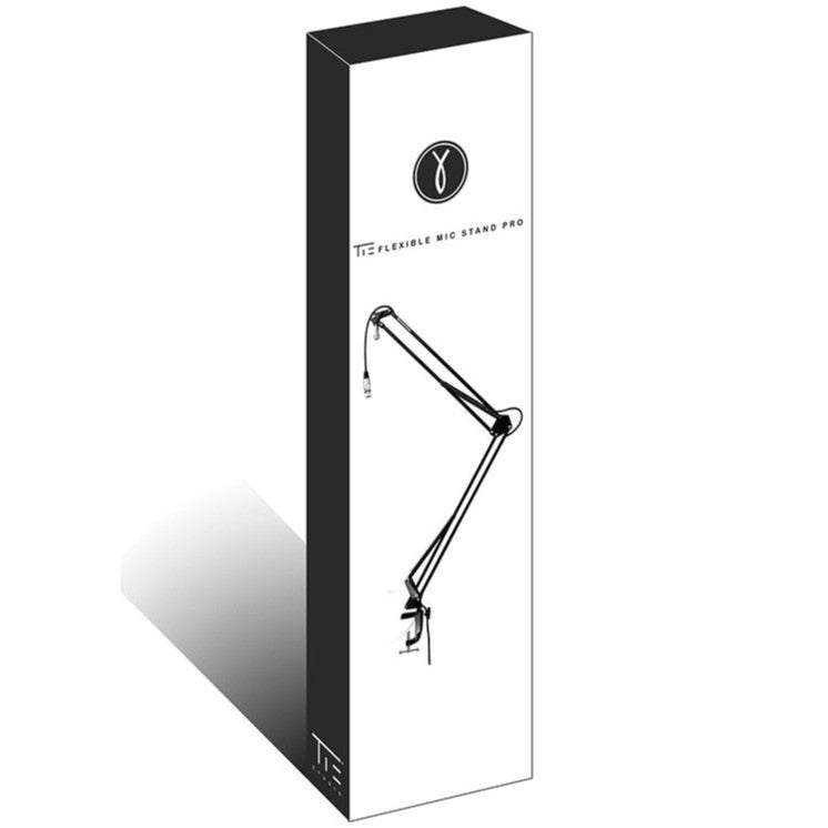 Tie Studio Flex Pro Broadcast Mic Stand (with XLR Cable) microphone boom arm, lifestyle setting