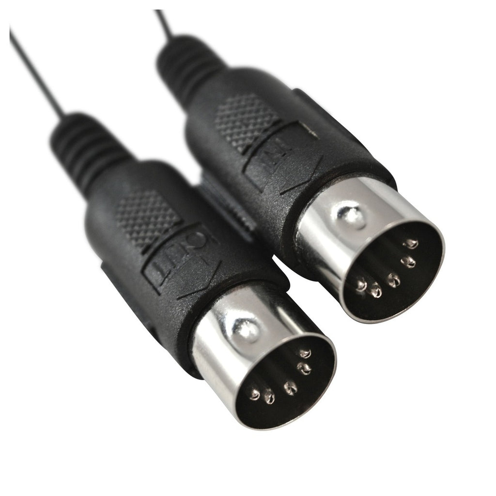 Tie Studio MIDI 1i1o USB MIDI interface, close-up of MIDI DIN connectors