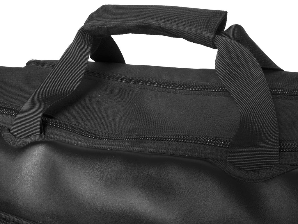 Large black UDG Urbanite MIDI Controller DJ backpack with padded straps and multiple compartments for gear storage.