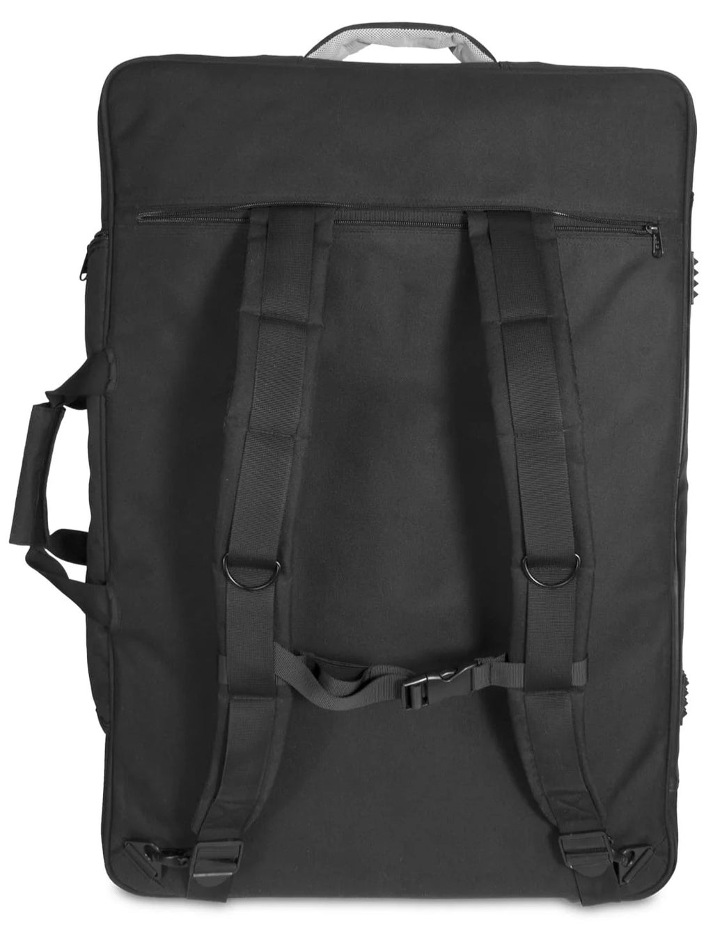 UDG Urbanite MIDI controller backpack in black, large size with padded compartments for DJ equipment and accessories.