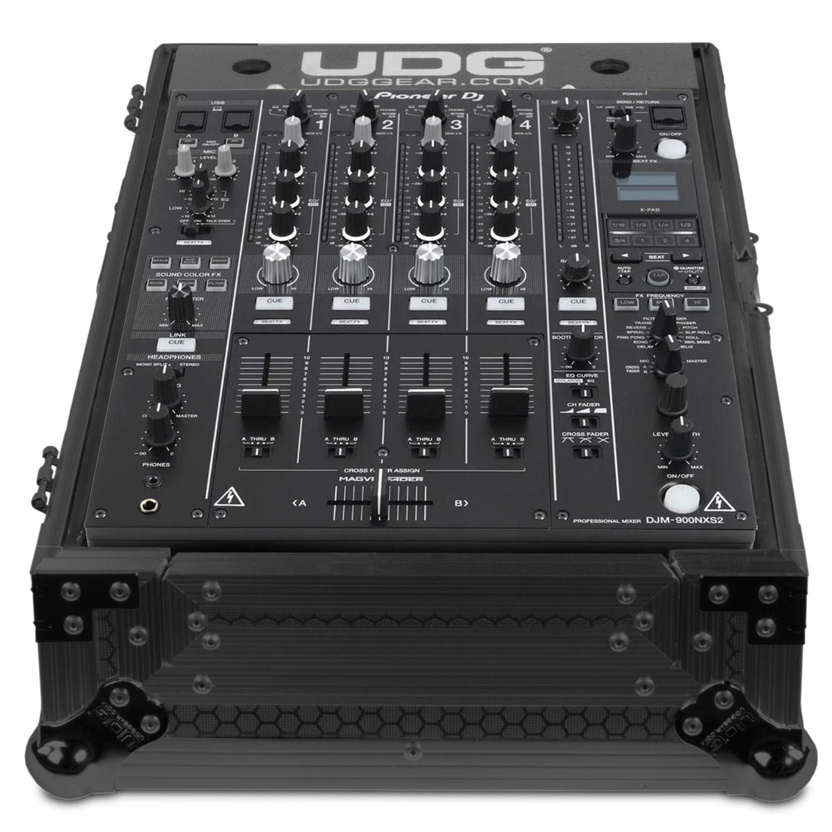 Black UDG Ultimate Flight Case for CDJ and mixer, designed for secure transport of DJ equipment, model MK3.