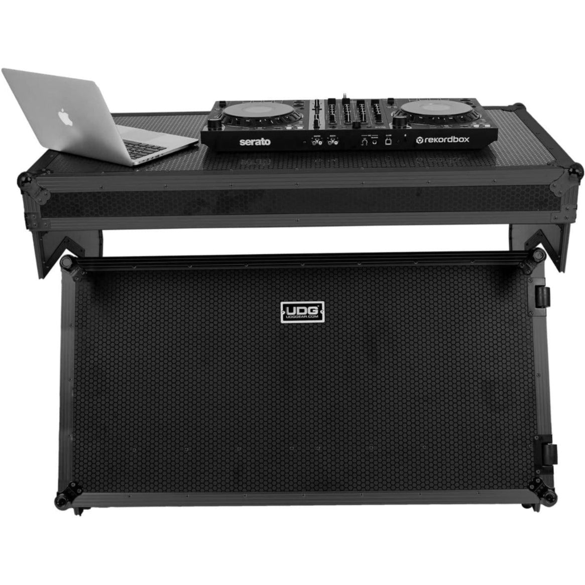 UDG Ultimate Flight Case Portable Z-Style DJ Table Black Plus (Wheels) (U91072BL)