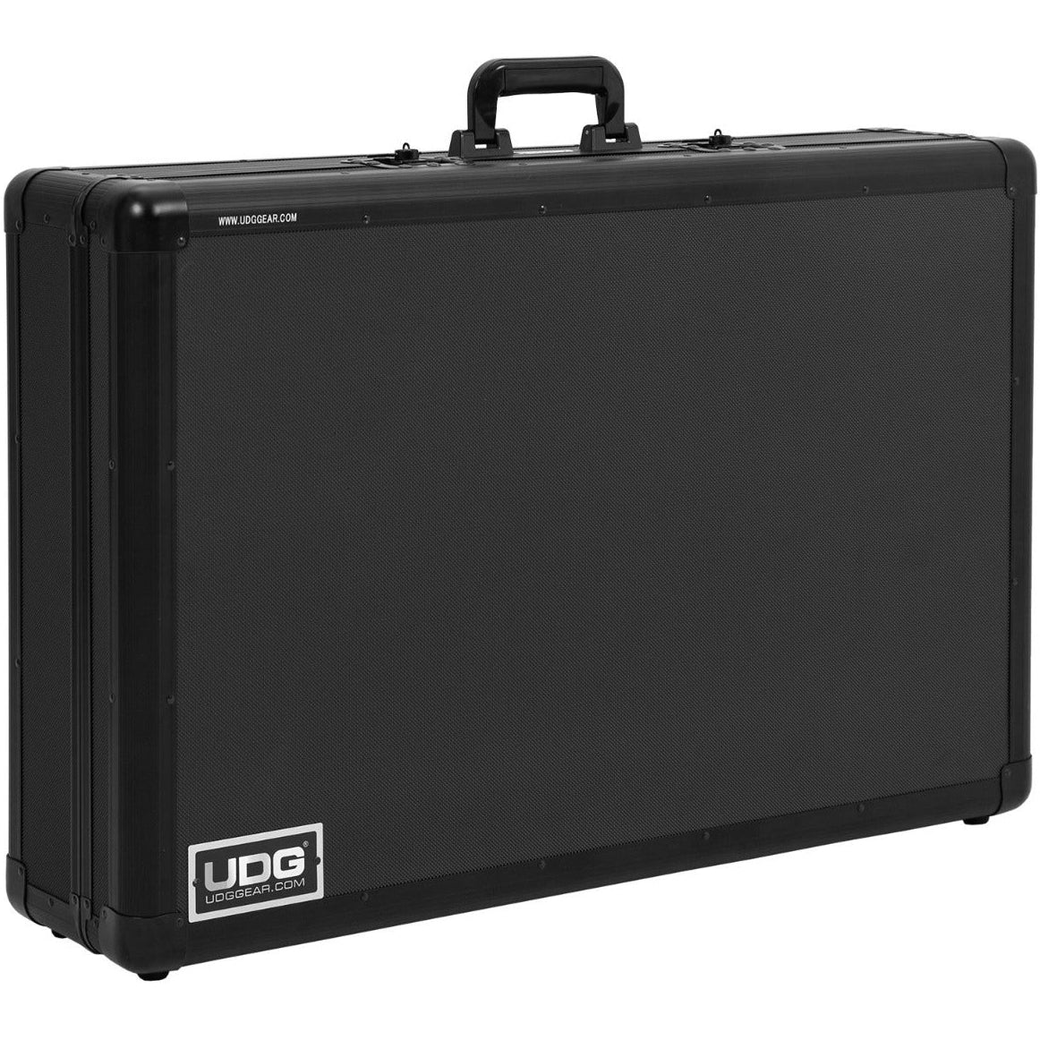 UDG Ultimate Pick Foam Flight Case for DJ equipment, black MK2 2XL size, with protective foam interior for secure transport.