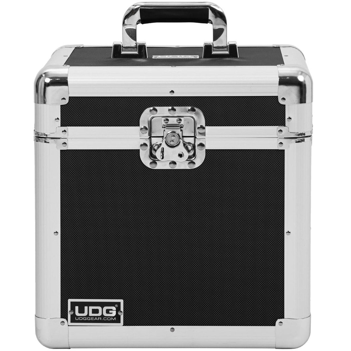 UDG Ultimate Record Case 80 Vinyl in silver, designed for safely storing and transporting DJ records.