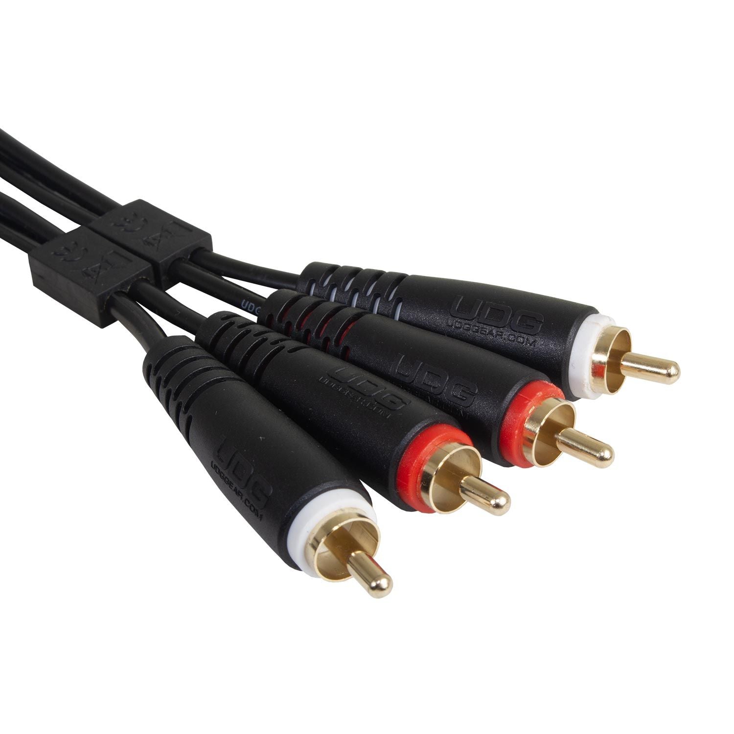 UDG Ultimate Audio Cable Set RCA - RCA Black Straight 1.5m - (U97001BL)