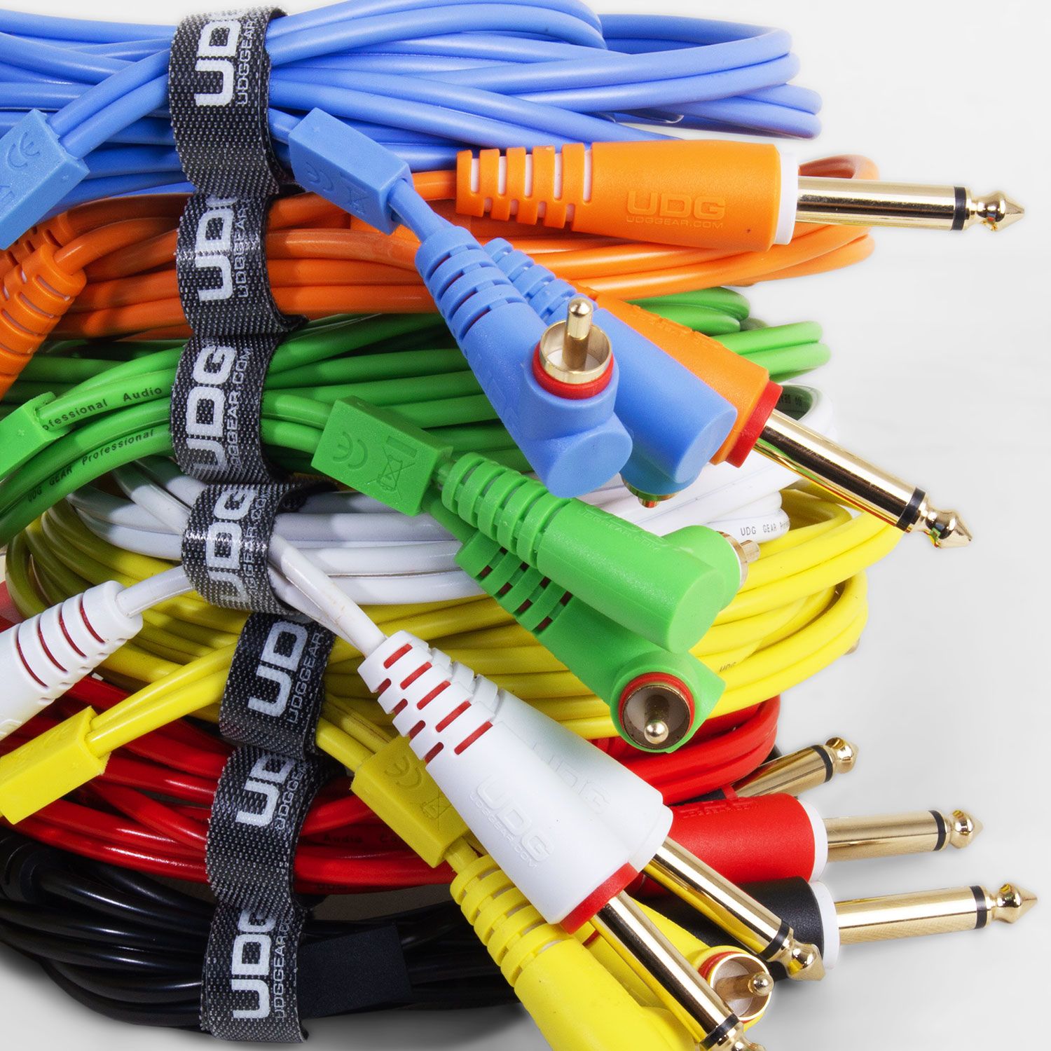 UDG Ultimate Audio Cable Set 1/4'' Jack - 1/4'' Jack Black Straight 1.5m (U97002BL)