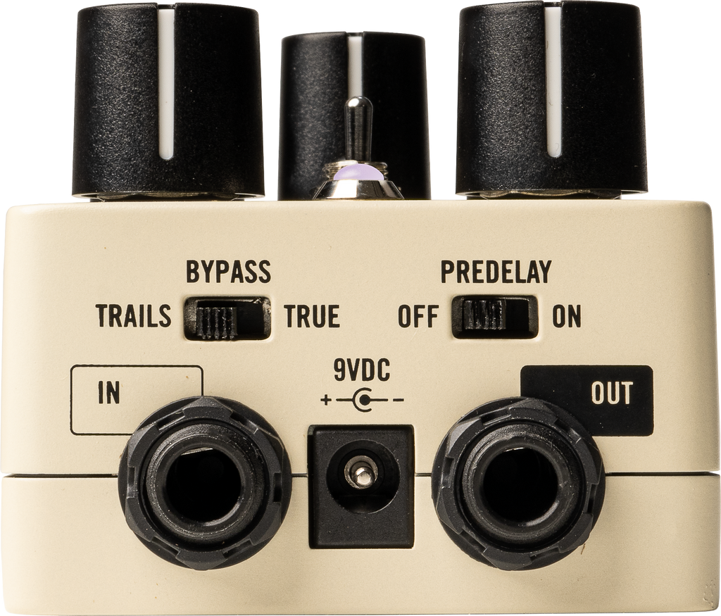 Universal Audio UAFX Evermore Studio Reverb effects pedal with controls and input/output jacks on a clean surface.