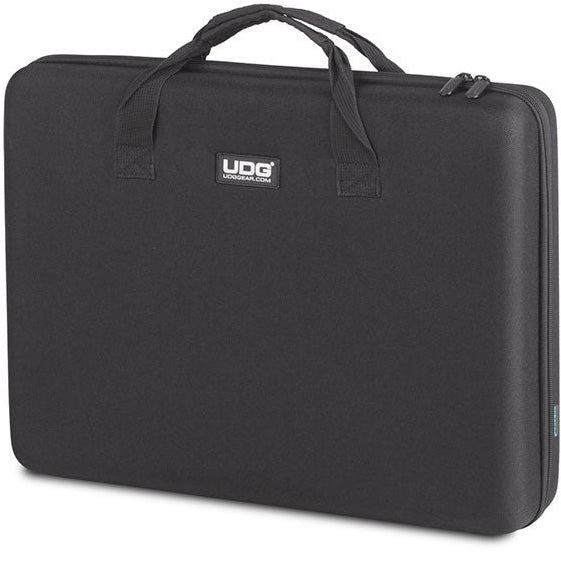 UDG Creator medium black hardcase for DJ controllers, featuring a sturdy design and protective exterior.