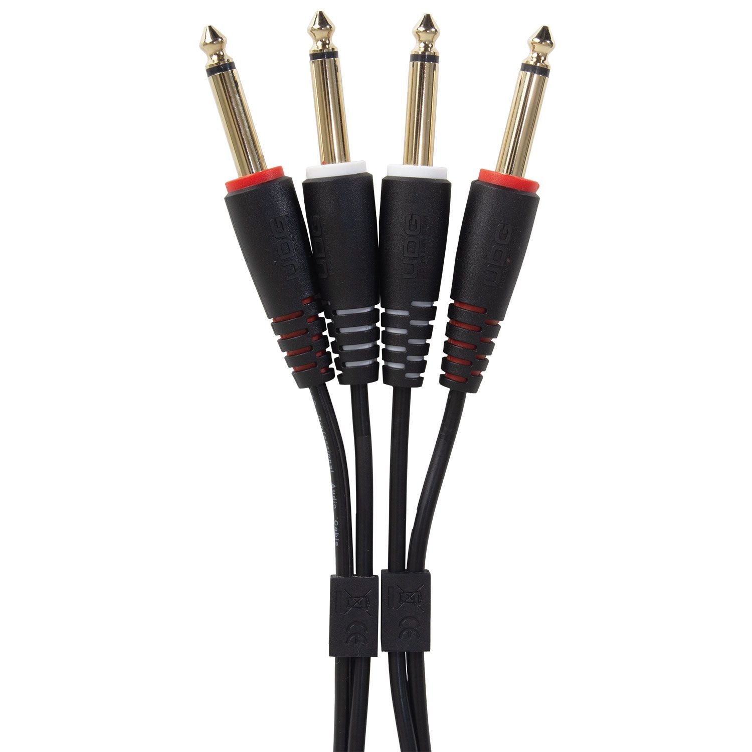 UDG Ultimate 1/4" TRS jack cable set, black straight (1.5 m)