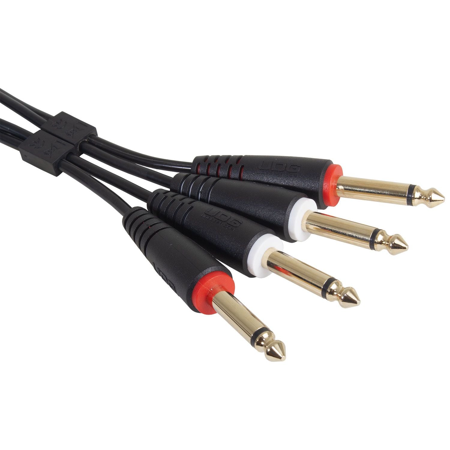 UDG Ultimate Audio Cable Set 1/4'' Jack - 1/4'' Jack Black Straight 3m (U97004BL trs - trs cables, black set view 3