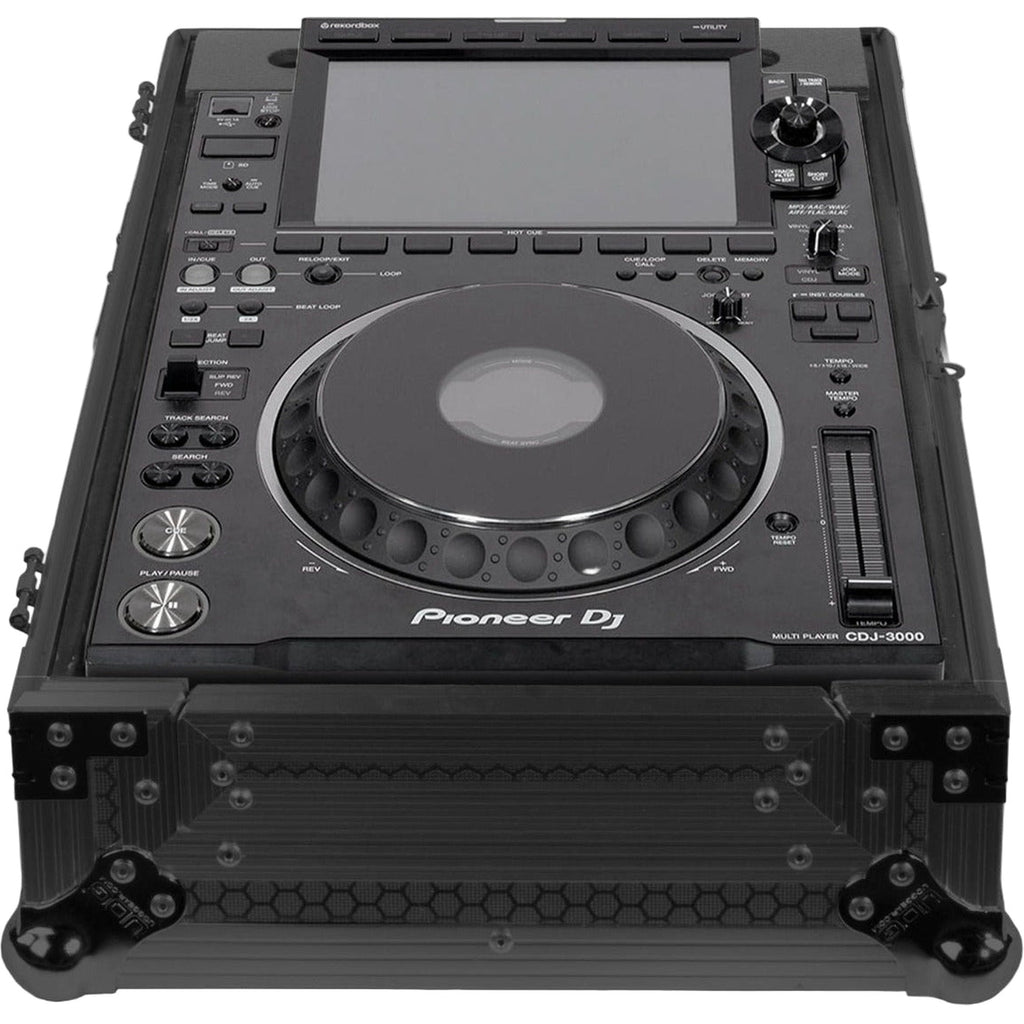 UDG Ultimate Flight Case for multi-format CDJ and DJ mixer in black MK3, durable protective DJ equipment case with handles.