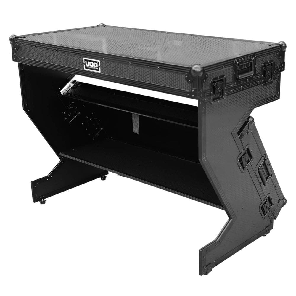 UDG Ultimate Flight Case Portable Z-Style DJ Table Black Plus (Wheels) DJ table flight case, interior detail