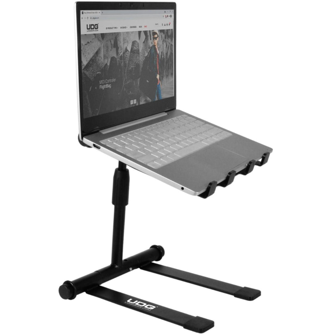 UDG Ultimate Height Adjustable Laptop Stand Black, laptop stands, black