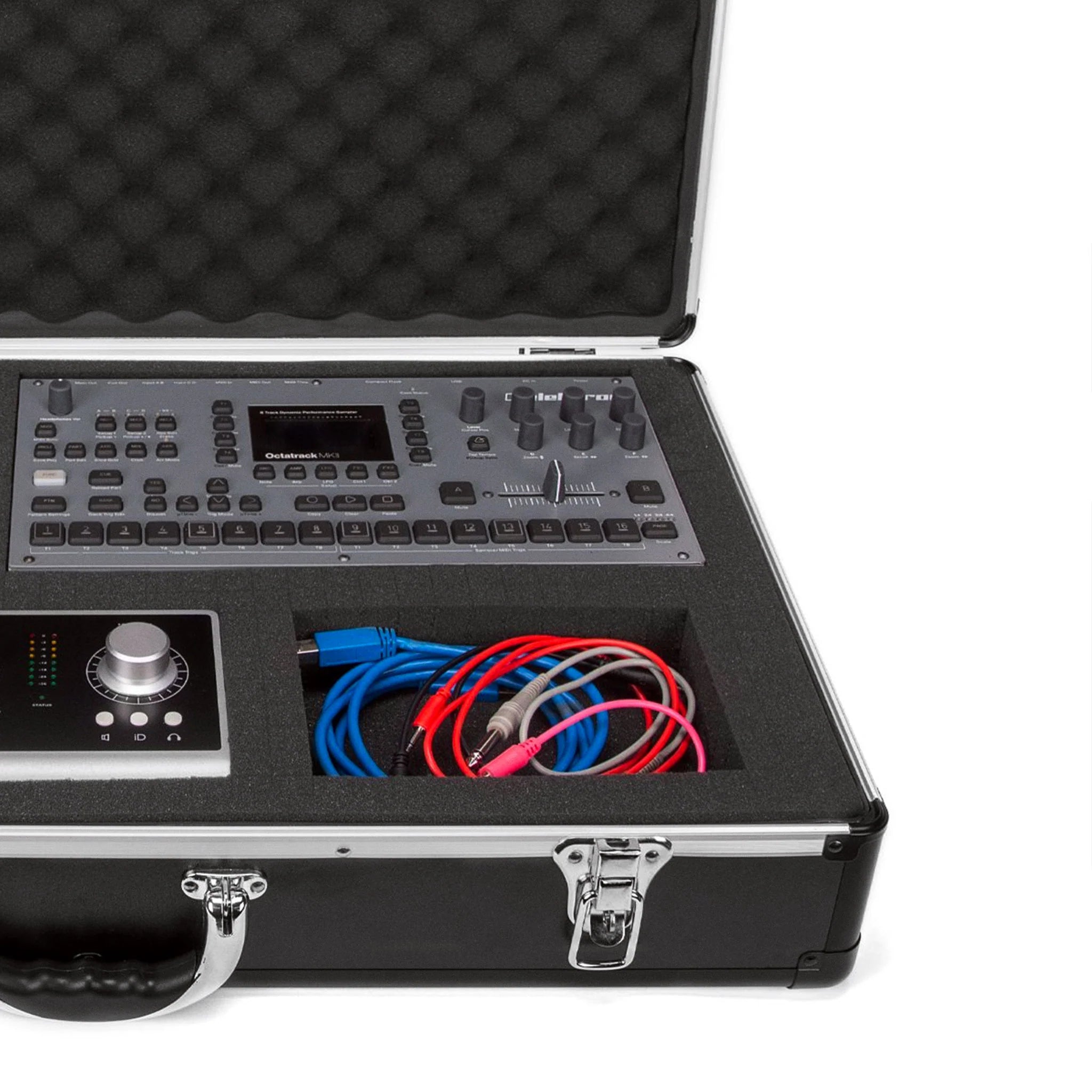 Analog Cases Unison Custom Edition XL studio bag with sturdy design and custom branding, shown with padded interior and durable exterior.