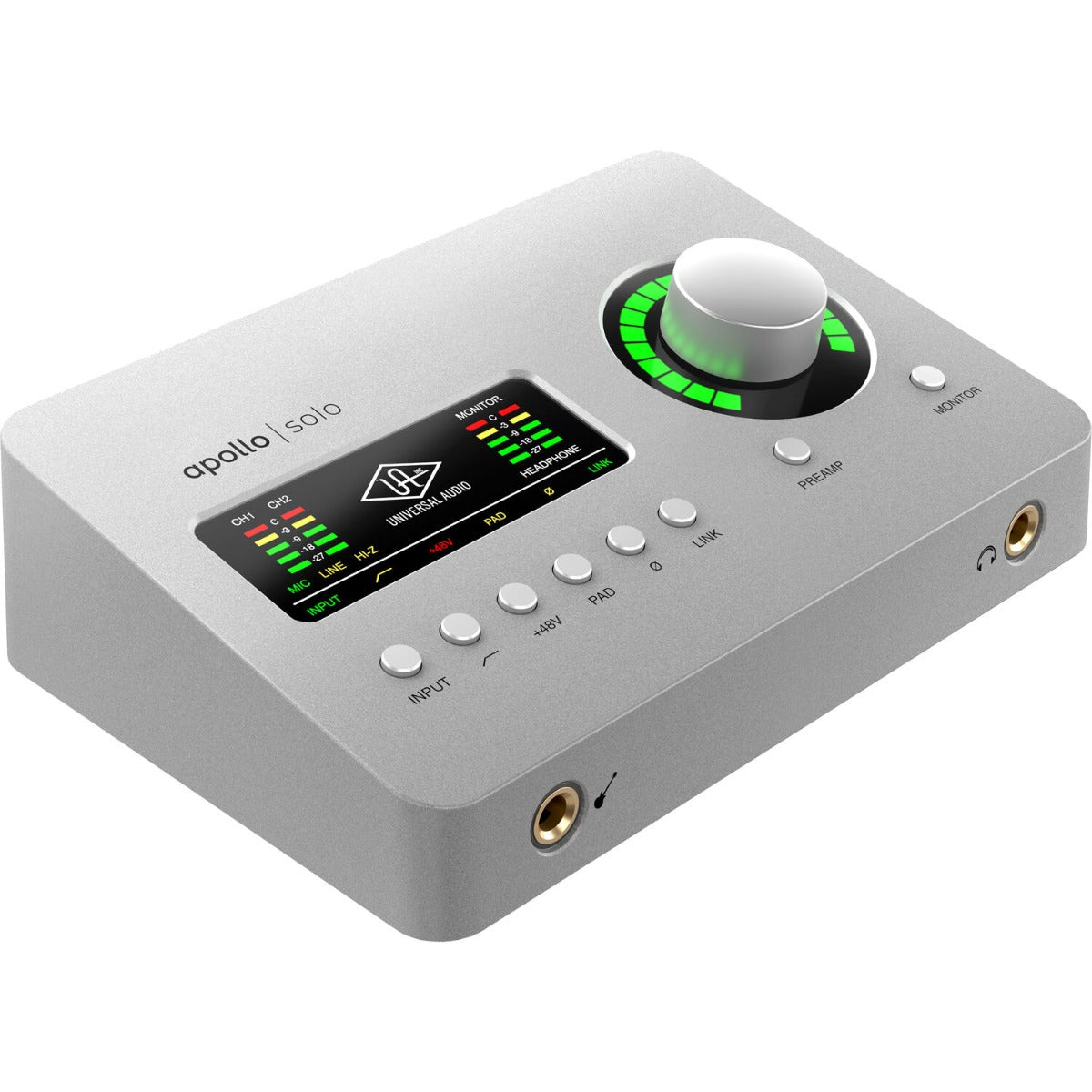 Universal Audio Apollo Solo Thunderbolt (Heritage Edition), audio interfaces, front view