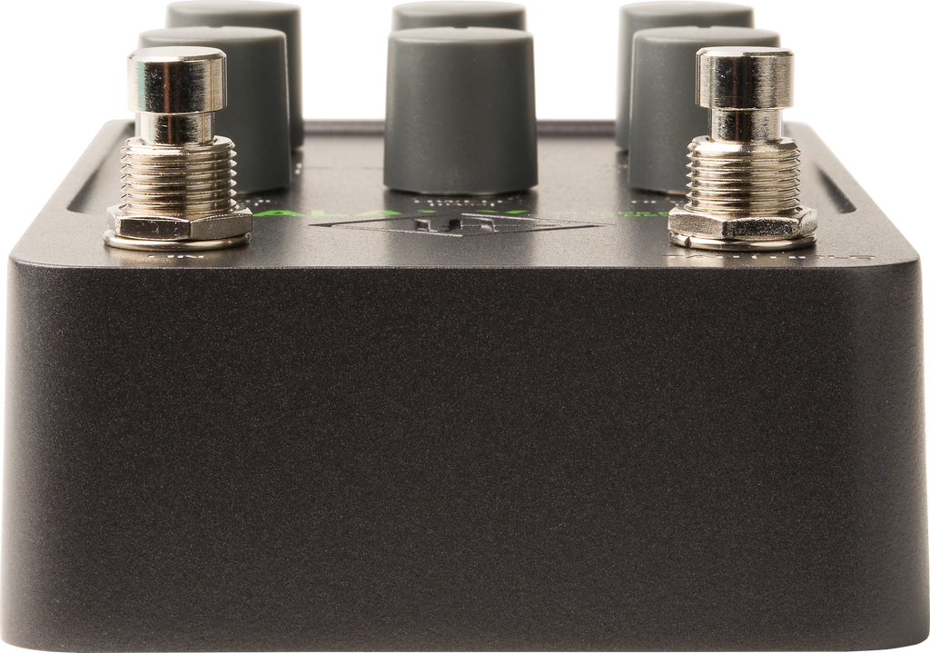 Universal Audio UAFX Galaxy '74 Tape Echo & Reverb effects pedal, side view