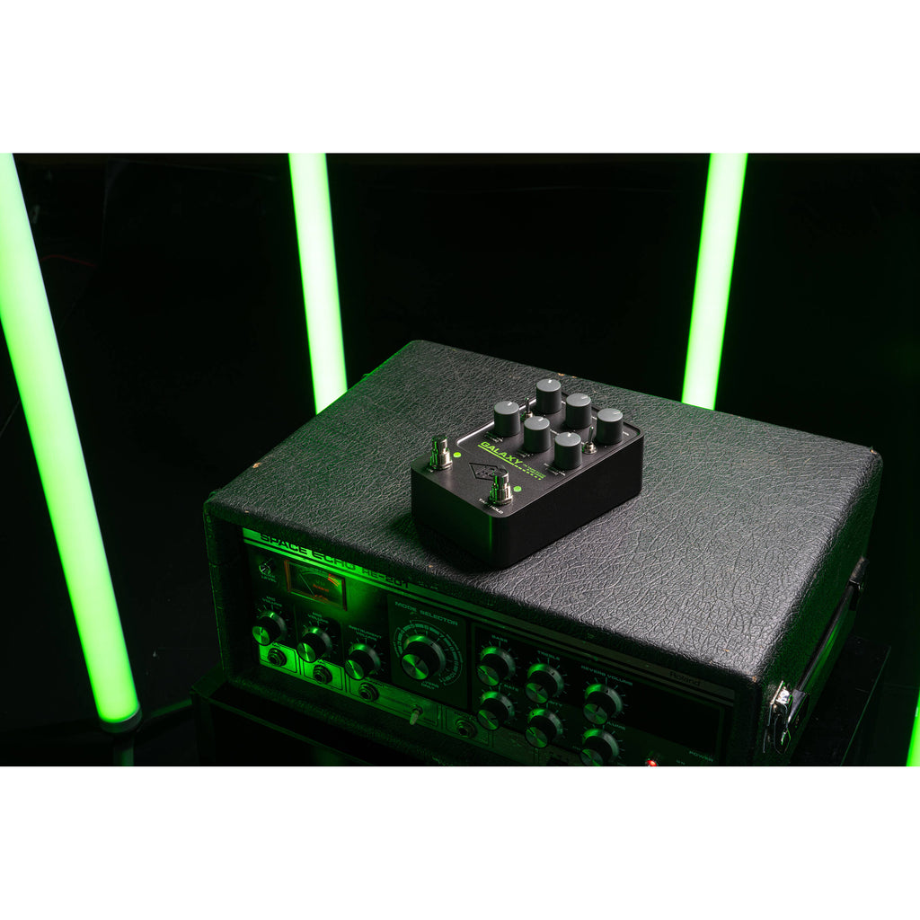 Universal Audio UAFX Galaxy '74 Tape Echo & Reverb effects pedal, footswitch detail
