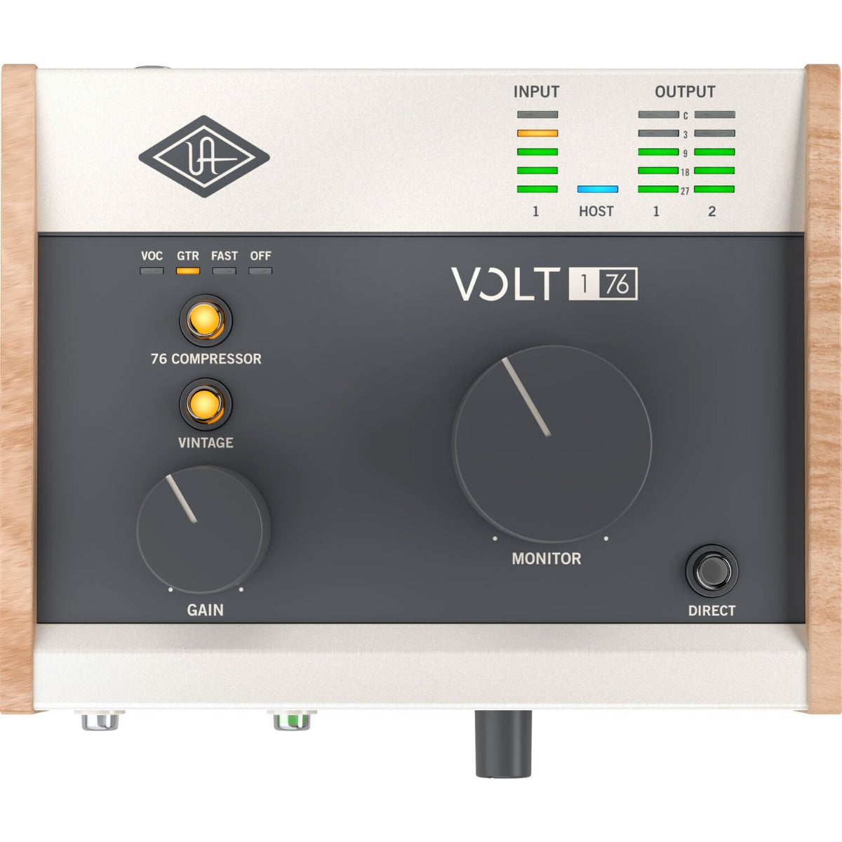 Universal Audio Volt 176, audio interfaces, angle